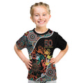 Honouring 50 Year Of NAIDOC Kid T Shirt Honouring The Next Generation Red Aboriginal Art