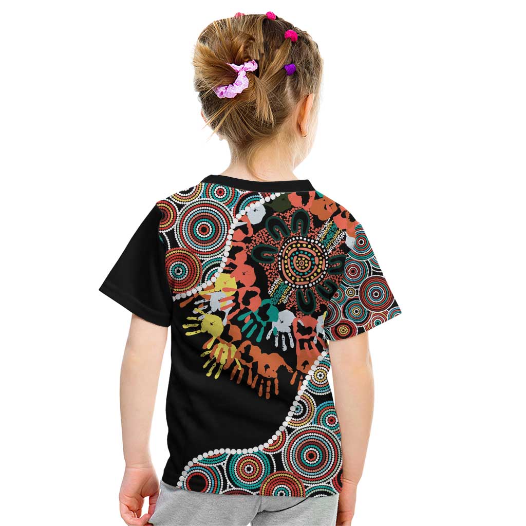 Honouring 50 Year Of NAIDOC Kid T Shirt Honouring The Next Generation Red Aboriginal Art