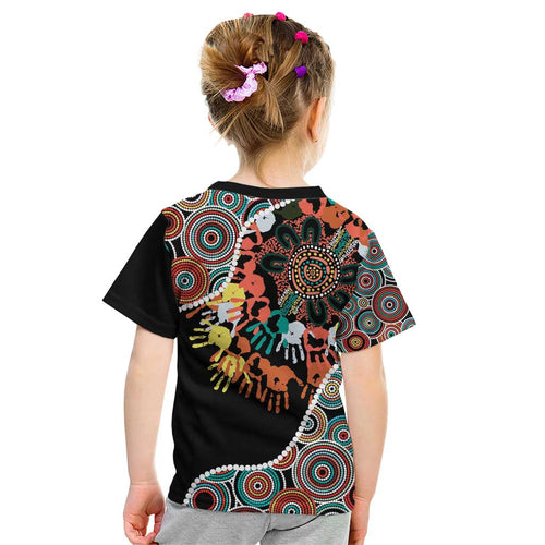 Honouring 50 Year Of NAIDOC Kid T Shirt Honouring The Next Generation Red Aboriginal Art