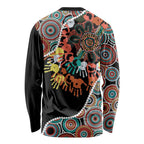 Honouring 50 Year Of NAIDOC Long Sleeve Shirt Honouring The Next Generation Red Aboriginal Art
