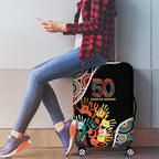 Honouring 50 Year Of NAIDOC Luggage Cover Honouring The Next Generation Red Aboriginal Art