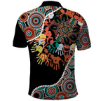Honouring 50 Year Of NAIDOC Polo Shirt Honouring The Next Generation Red Aboriginal Art
