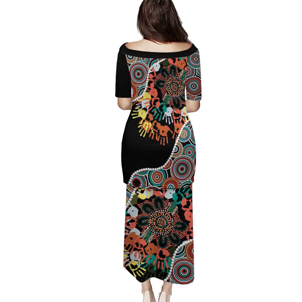 Honouring 50 Year Of NAIDOC Puletasi Honouring The Next Generation Red Aboriginal Art