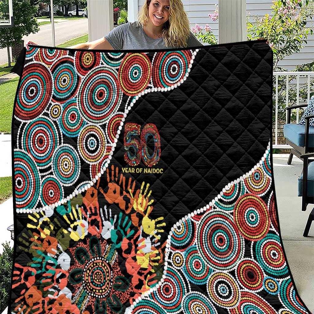 Honouring 50 Year Of NAIDOC Quilt Honouring The Next Generation Red Aboriginal Art