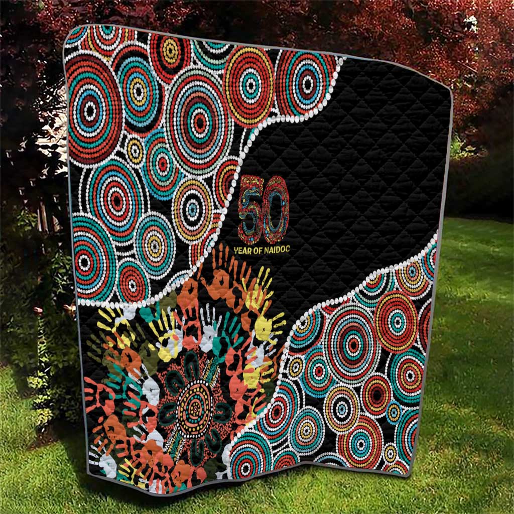 Honouring 50 Year Of NAIDOC Quilt Honouring The Next Generation Red Aboriginal Art