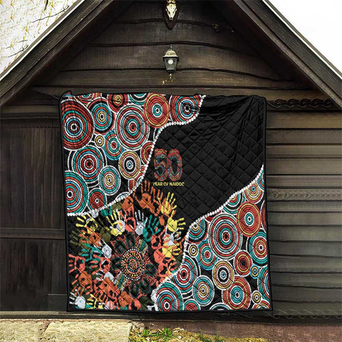 Honouring 50 Year Of NAIDOC Quilt Honouring The Next Generation Red Aboriginal Art