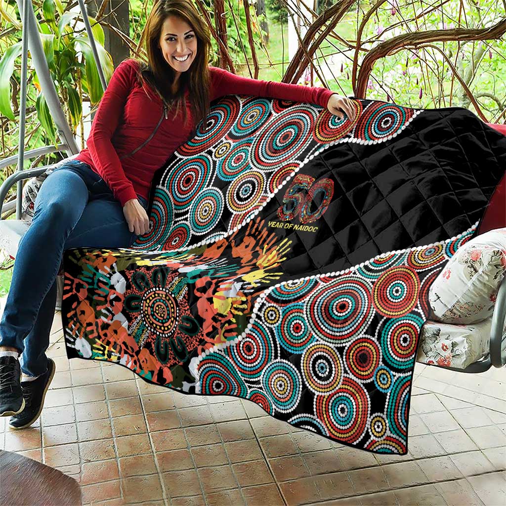 Honouring 50 Year Of NAIDOC Quilt Honouring The Next Generation Red Aboriginal Art