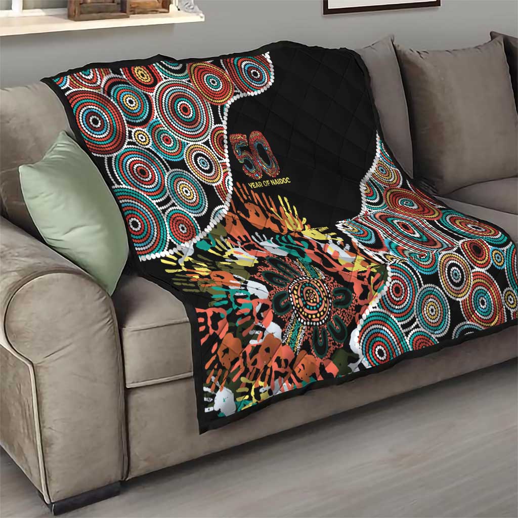 Honouring 50 Year Of NAIDOC Quilt Honouring The Next Generation Red Aboriginal Art