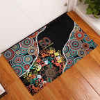 Honouring 50 Year Of NAIDOC Rubber Doormat Honouring The Next Generation Red Aboriginal Art