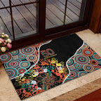 Honouring 50 Year Of NAIDOC Rubber Doormat Honouring The Next Generation Red Aboriginal Art