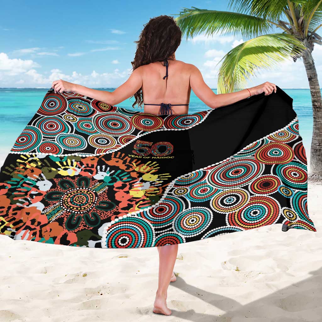 Honouring 50 Year Of NAIDOC Sarong Honouring The Next Generation Red Aboriginal Art