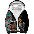 Honouring 50 Year Of NAIDOC Sherpa Hoodie Honouring The Next Generation Red Aboriginal Art
