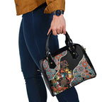 Honouring 50 Year Of NAIDOC Shoulder Handbag Honouring The Next Generation Red Aboriginal Art