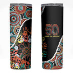 Honouring 50 Year Of NAIDOC Skinny Tumbler Honouring The Next Generation Red Aboriginal Art