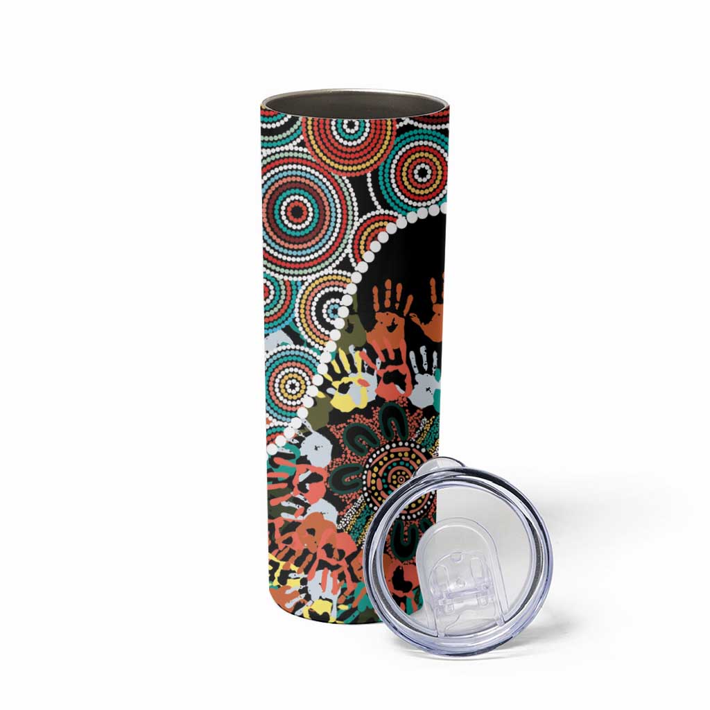Honouring 50 Year Of NAIDOC Skinny Tumbler Honouring The Next Generation Red Aboriginal Art