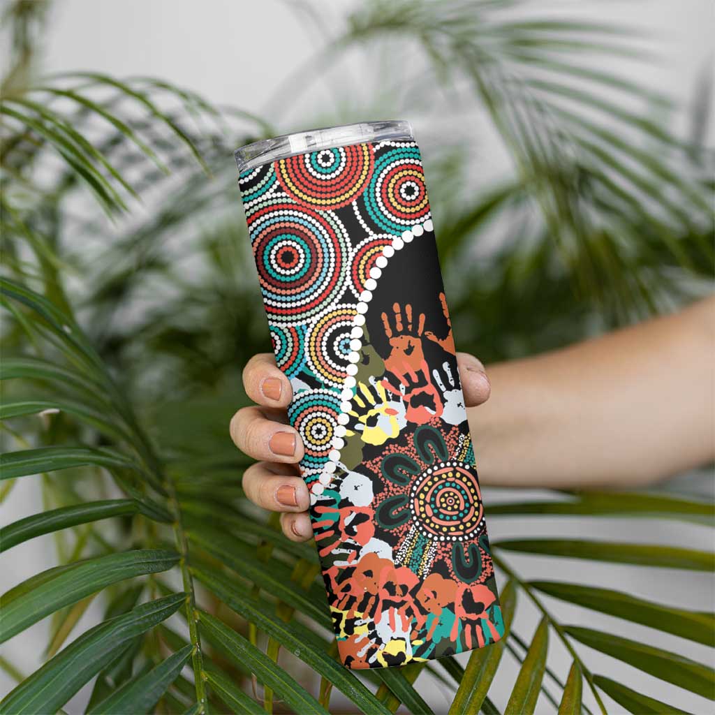 Honouring 50 Year Of NAIDOC Skinny Tumbler Honouring The Next Generation Red Aboriginal Art