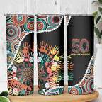 Honouring 50 Year Of NAIDOC Skinny Tumbler Honouring The Next Generation Red Aboriginal Art