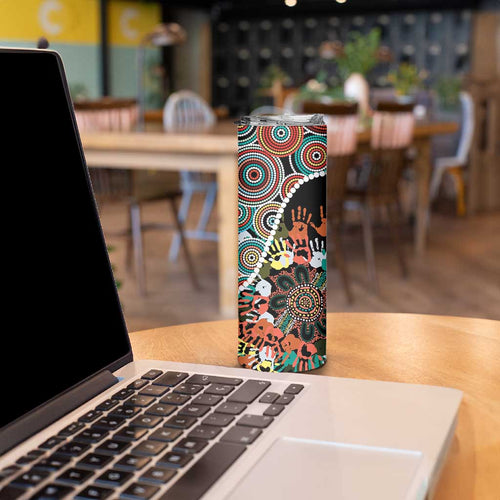 Honouring 50 Year Of NAIDOC Skinny Tumbler Honouring The Next Generation Red Aboriginal Art