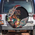 Honouring 50 Year Of NAIDOC Spare Tire Cover Honouring The Next Generation Red Aboriginal Art