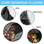 Honouring 50 Year Of NAIDOC Spare Tire Cover Honouring The Next Generation Red Aboriginal Art