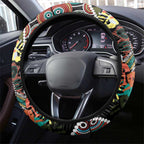 Honouring 50 Year Of NAIDOC Steering Wheel Cover Honouring The Next Generation Red Aboriginal Art