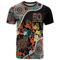 Honouring 50 Year Of NAIDOC T Shirt Honouring The Next Generation Red Aboriginal Art