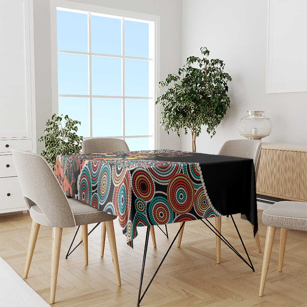 Honouring 50 Year Of NAIDOC Tablecloth Honouring The Next Generation Red Aboriginal Art
