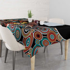 Honouring 50 Year Of NAIDOC Tablecloth Honouring The Next Generation Red Aboriginal Art