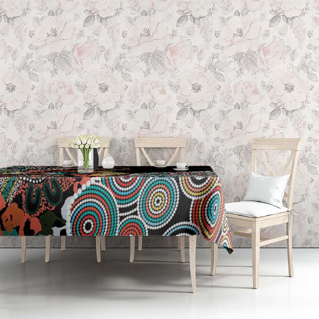 Honouring 50 Year Of NAIDOC Tablecloth Honouring The Next Generation Red Aboriginal Art