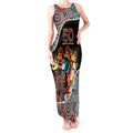 Honouring 50 Year Of NAIDOC Tank Maxi Dress Honouring The Next Generation Red Aboriginal Art