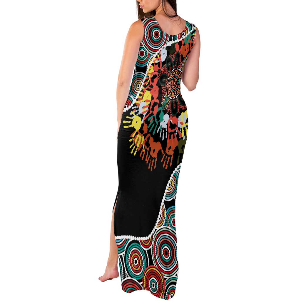 Honouring 50 Year Of NAIDOC Tank Maxi Dress Honouring The Next Generation Red Aboriginal Art