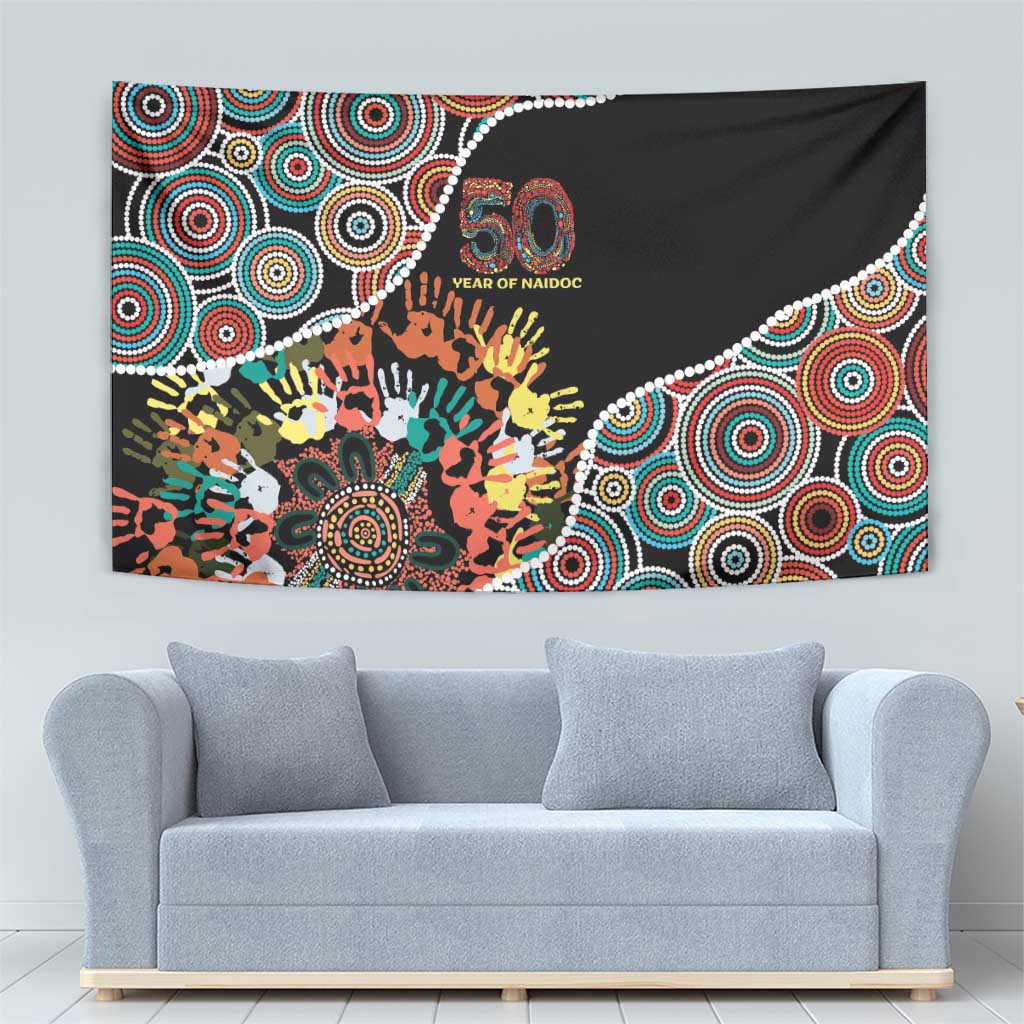 Honouring 50 Year Of NAIDOC Tapestry Honouring The Next Generation Red Aboriginal Art