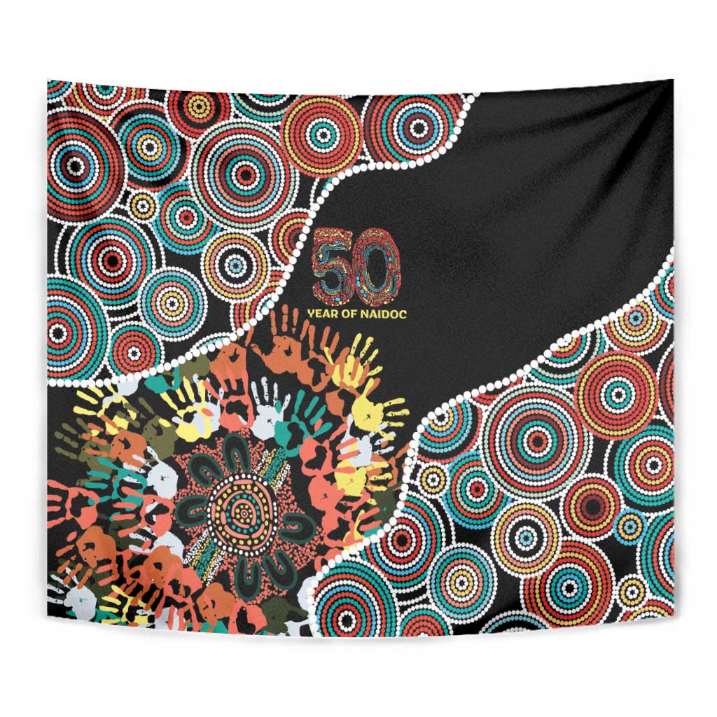 Honouring 50 Year Of NAIDOC Tapestry Honouring The Next Generation Red Aboriginal Art