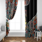 Honouring 50 Year Of NAIDOC Window Curtain Honouring The Next Generation Red Aboriginal Art