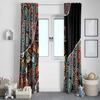 Honouring 50 Year Of NAIDOC Window Curtain Honouring The Next Generation Red Aboriginal Art