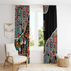 Honouring 50 Year Of NAIDOC Window Curtain Honouring The Next Generation Red Aboriginal Art