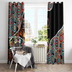 Honouring 50 Year Of NAIDOC Window Curtain Honouring The Next Generation Red Aboriginal Art