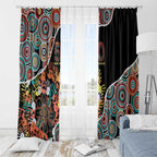 Honouring 50 Year Of NAIDOC Window Curtain Honouring The Next Generation Red Aboriginal Art