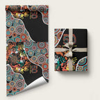 Honouring 50 Year Of NAIDOC Wrapping Paper Honouring The Next Generation Red Aboriginal Art - Aussie Hoodie