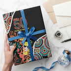 Honouring 50 Year Of NAIDOC Wrapping Paper Honouring The Next Generation Red Aboriginal Art - Aussie Hoodie