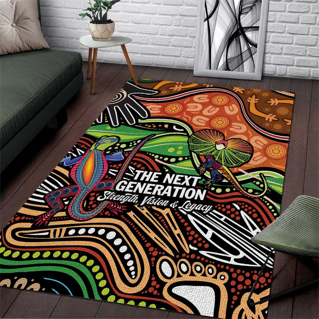 Thriving Together NAIDOC 2025 Area Rug Aboriginal Indigenous Art
