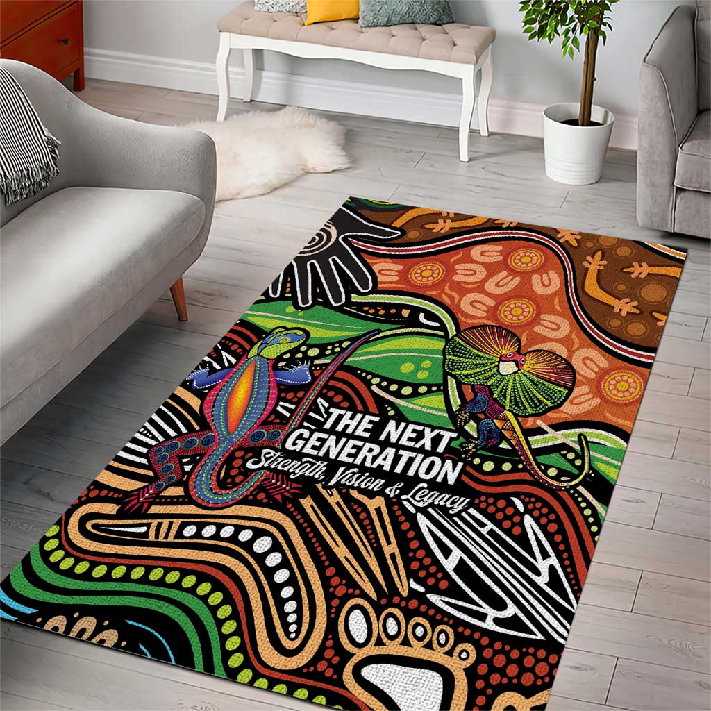 Thriving Together NAIDOC 2025 Area Rug Aboriginal Indigenous Art
