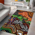 Thriving Together NAIDOC 2025 Area Rug Aboriginal Indigenous Art
