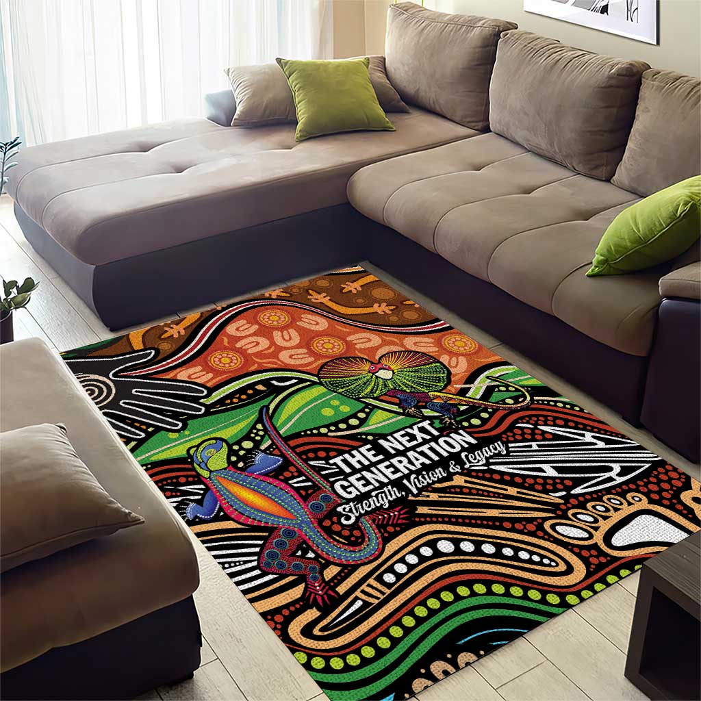 Thriving Together NAIDOC 2025 Area Rug Aboriginal Indigenous Art
