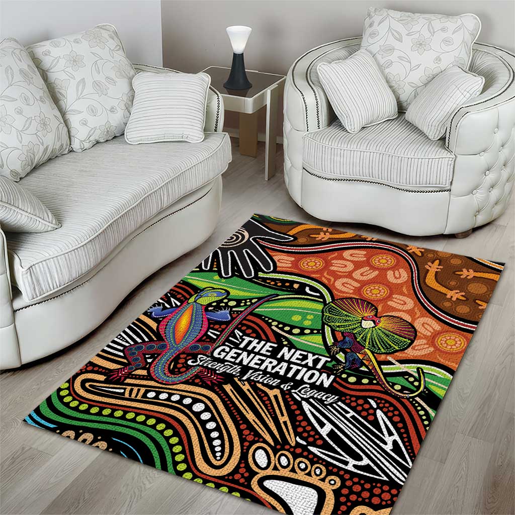 Thriving Together NAIDOC 2025 Area Rug Aboriginal Indigenous Art