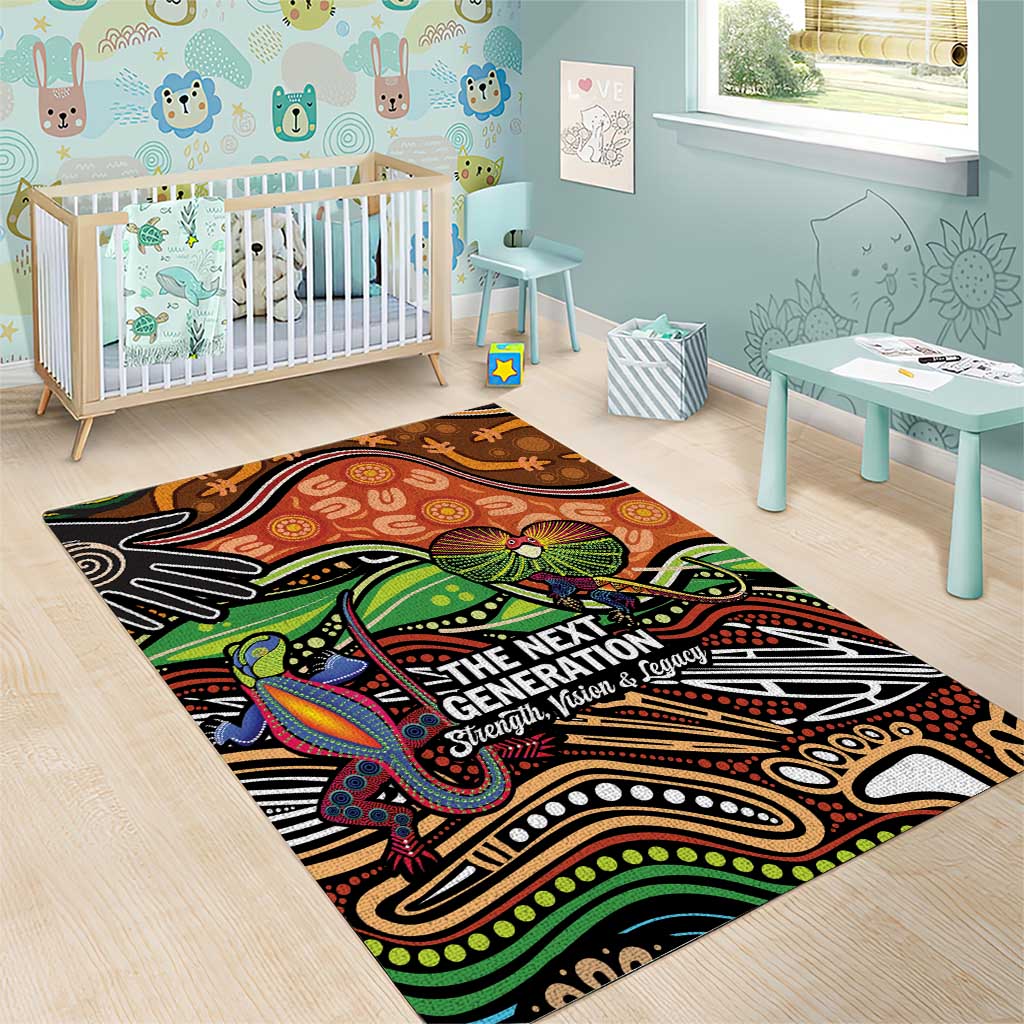 Thriving Together NAIDOC 2025 Area Rug Aboriginal Indigenous Art