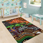 Thriving Together NAIDOC 2025 Area Rug Aboriginal Indigenous Art
