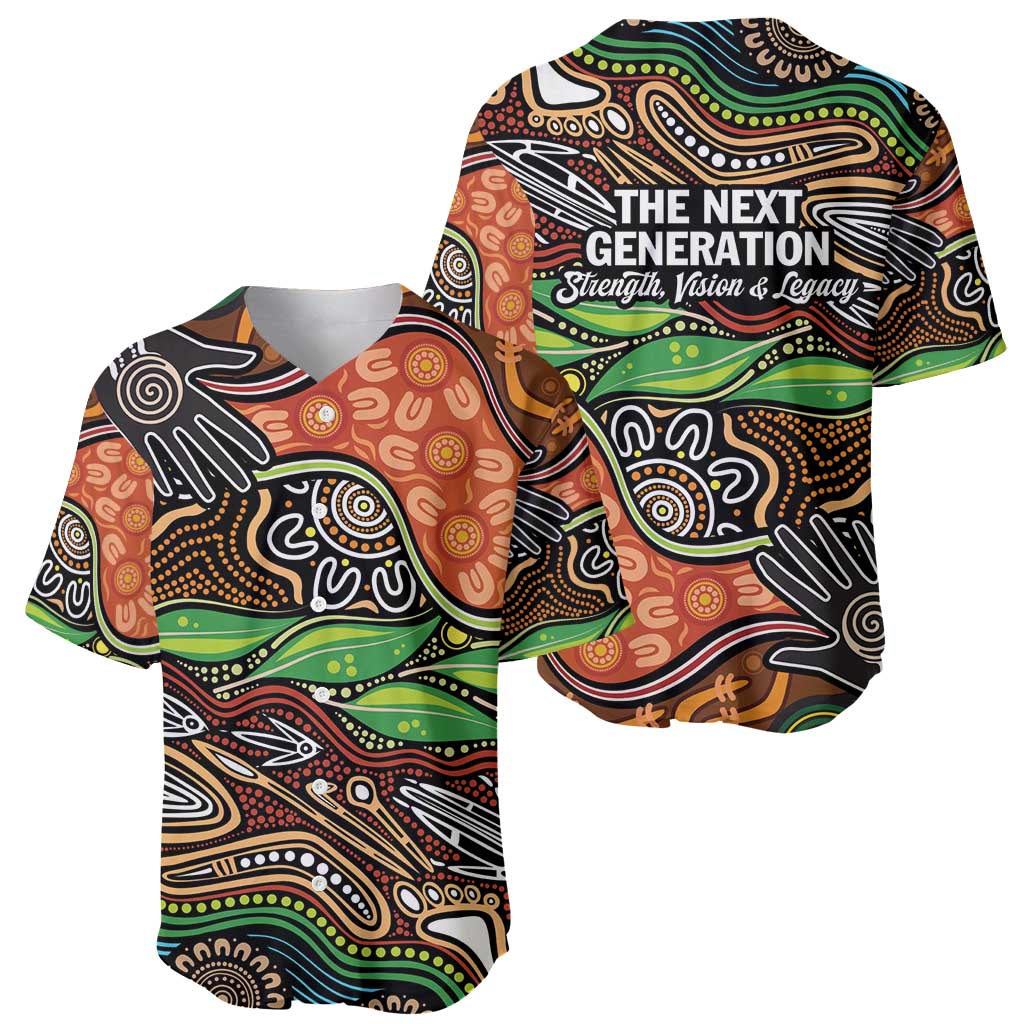 Thriving Together NAIDOC 2025 Baseball Jersey Aboriginal Indigenous Art