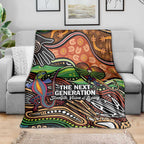 Thriving Together NAIDOC 2025 Blanket Aboriginal Indigenous Art