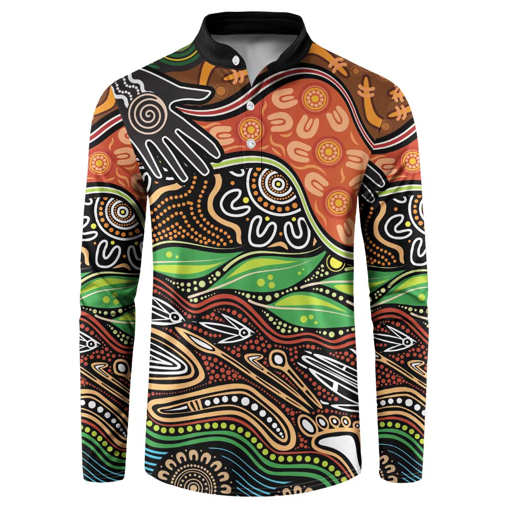 Thriving Together NAIDOC 2025 Button Sweatshirt Aboriginal Indigenous Art